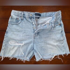 Aeropostale Light Blue Distressed Denim shorts
